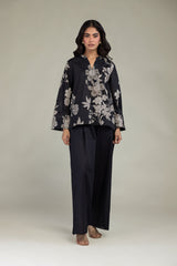 Black Floral Tunic