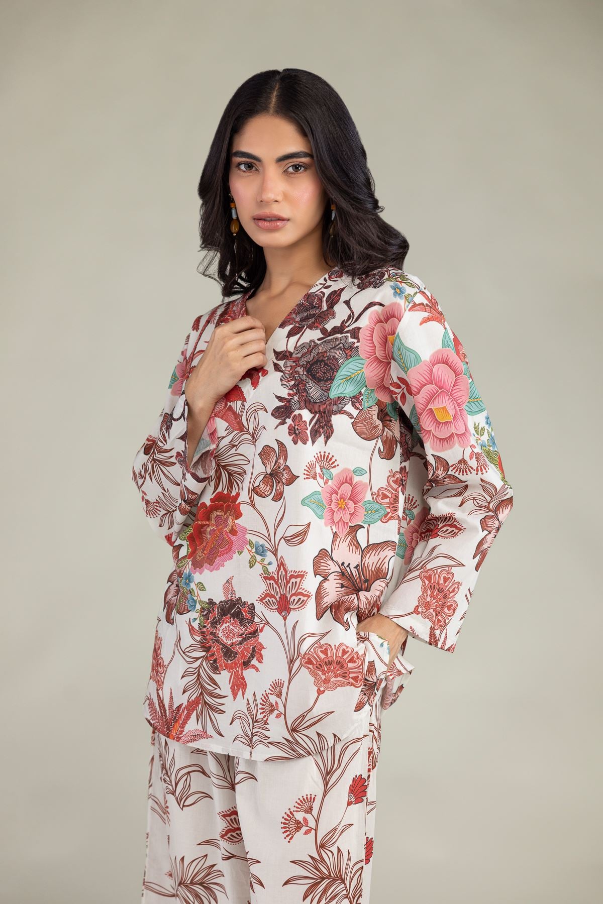 Floral Cambric Trousers