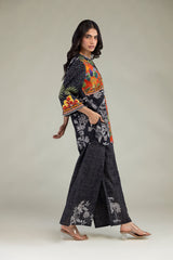 V-Neck Floral Blouse