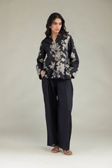 Black Floral Tunic