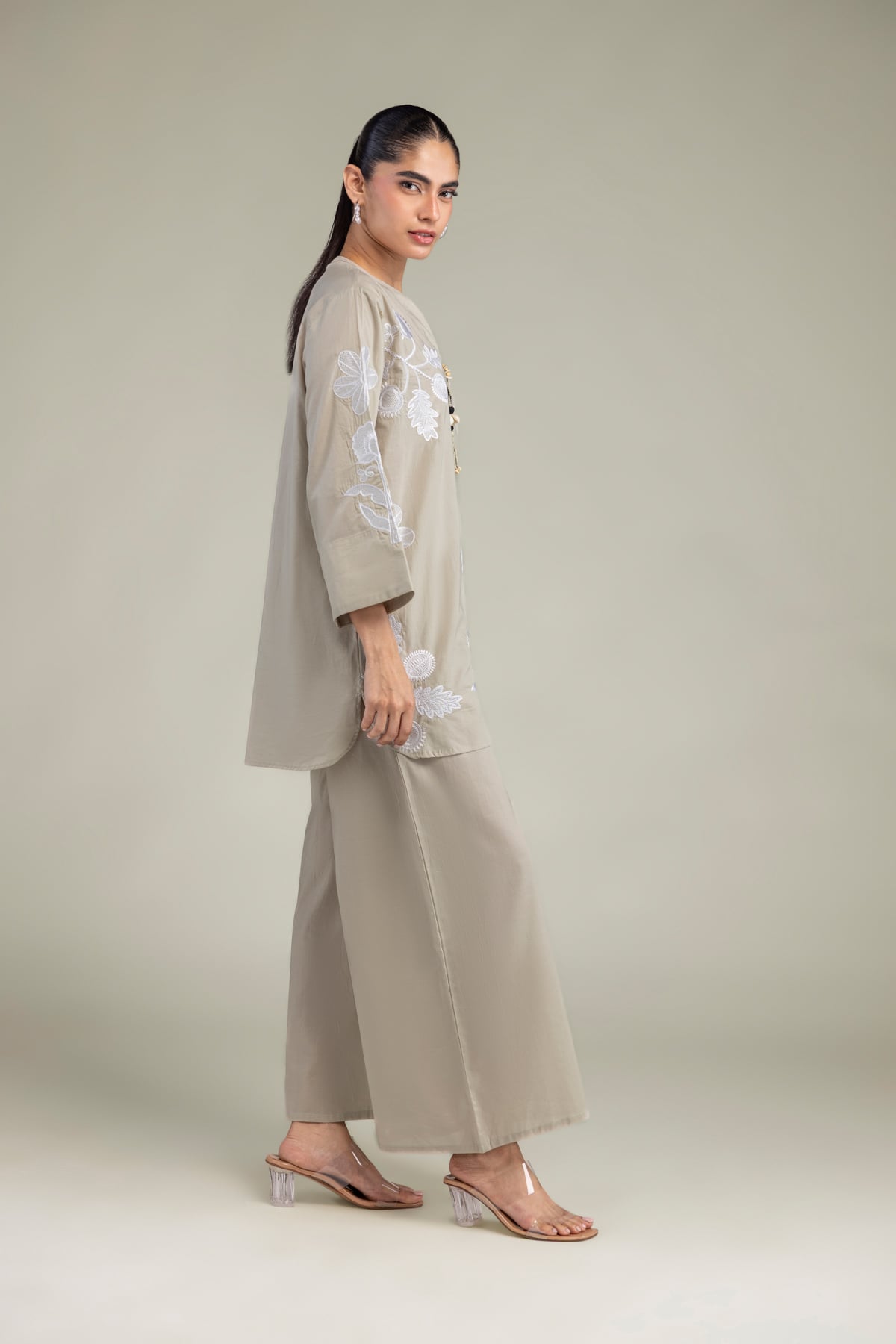 Beige Cambric Trousers