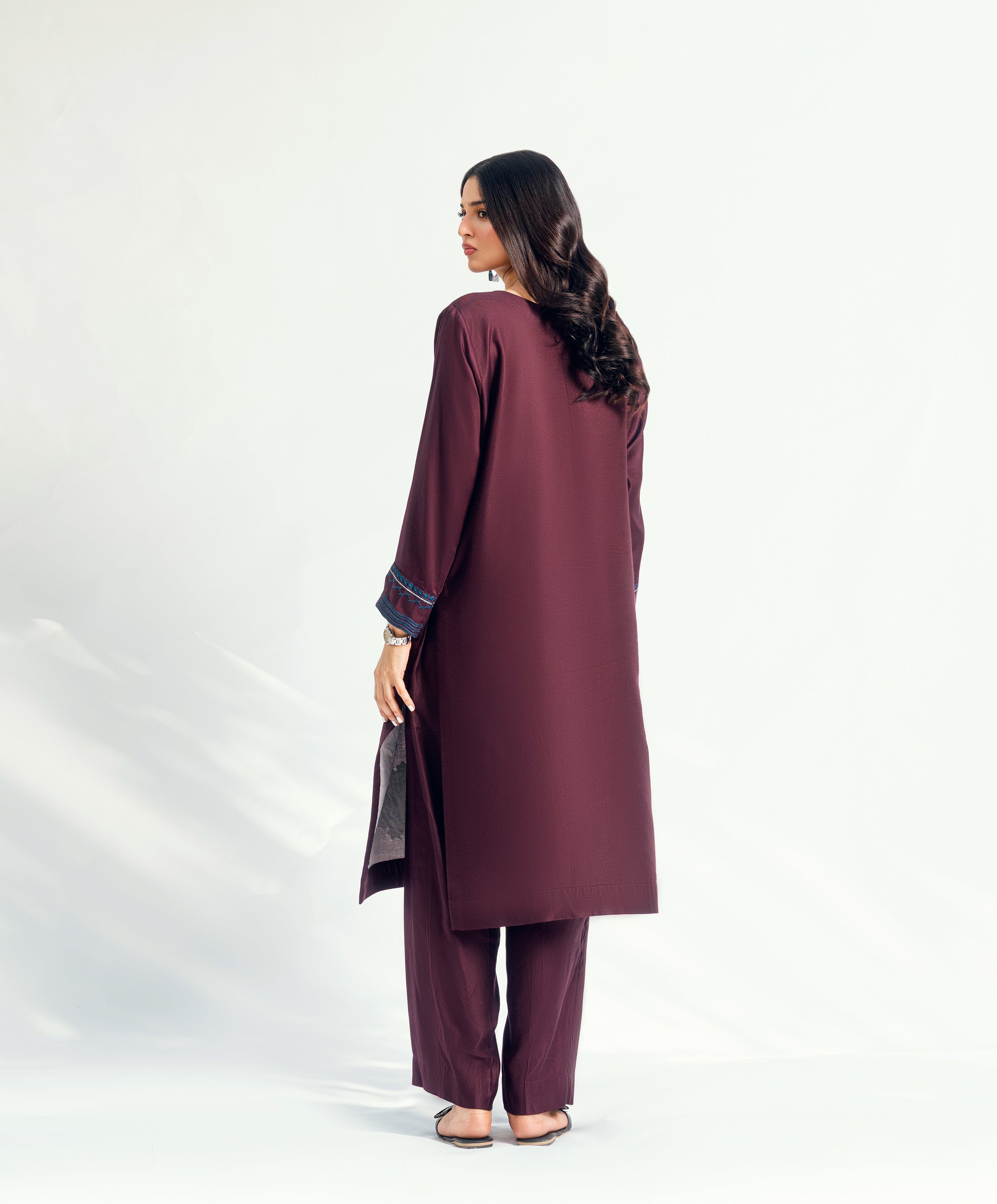 Garnet Gush | 2 pc Stitched