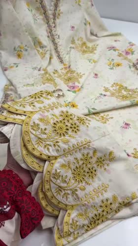 Aneelas Lawn Print Emb 3pc Chiffon Duppata [SPR-26-82-B] [Dispatch Time 2 Months]