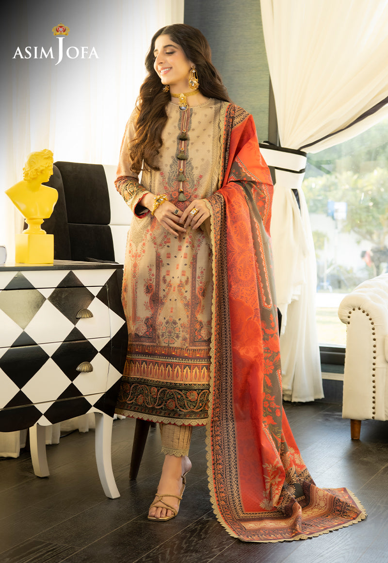 AJS-05 EMBROIDERED LAWN 2 PCS