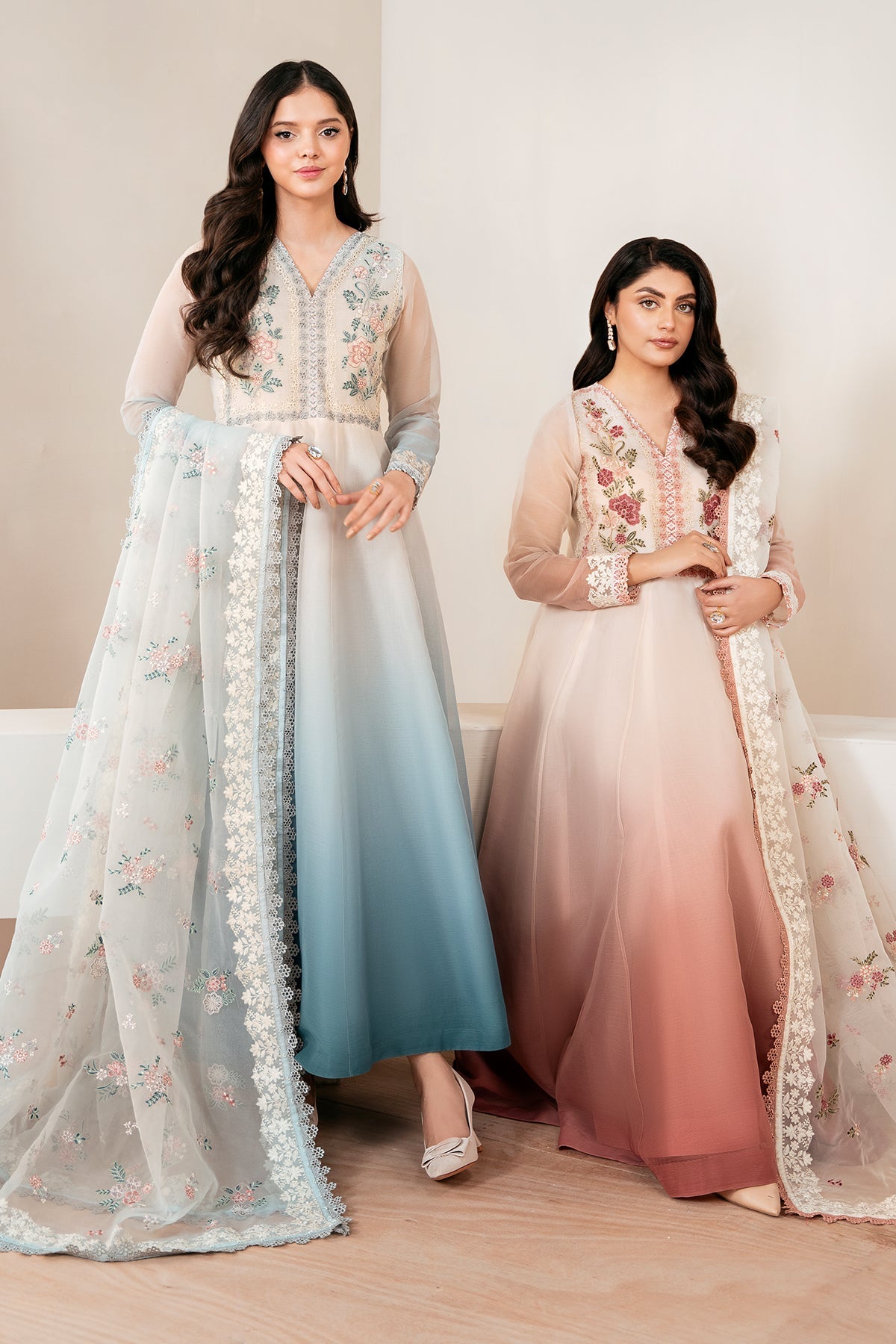 EMBROIDERED CHIFFON PR-1055