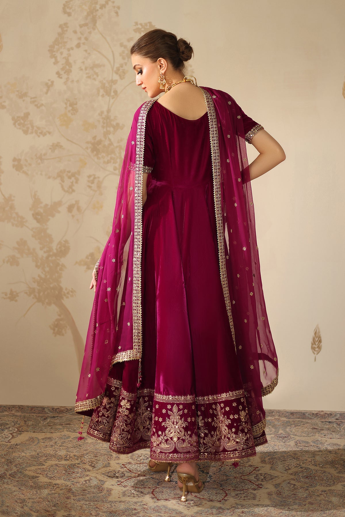 EMBROIDERED VELVET PR-1225