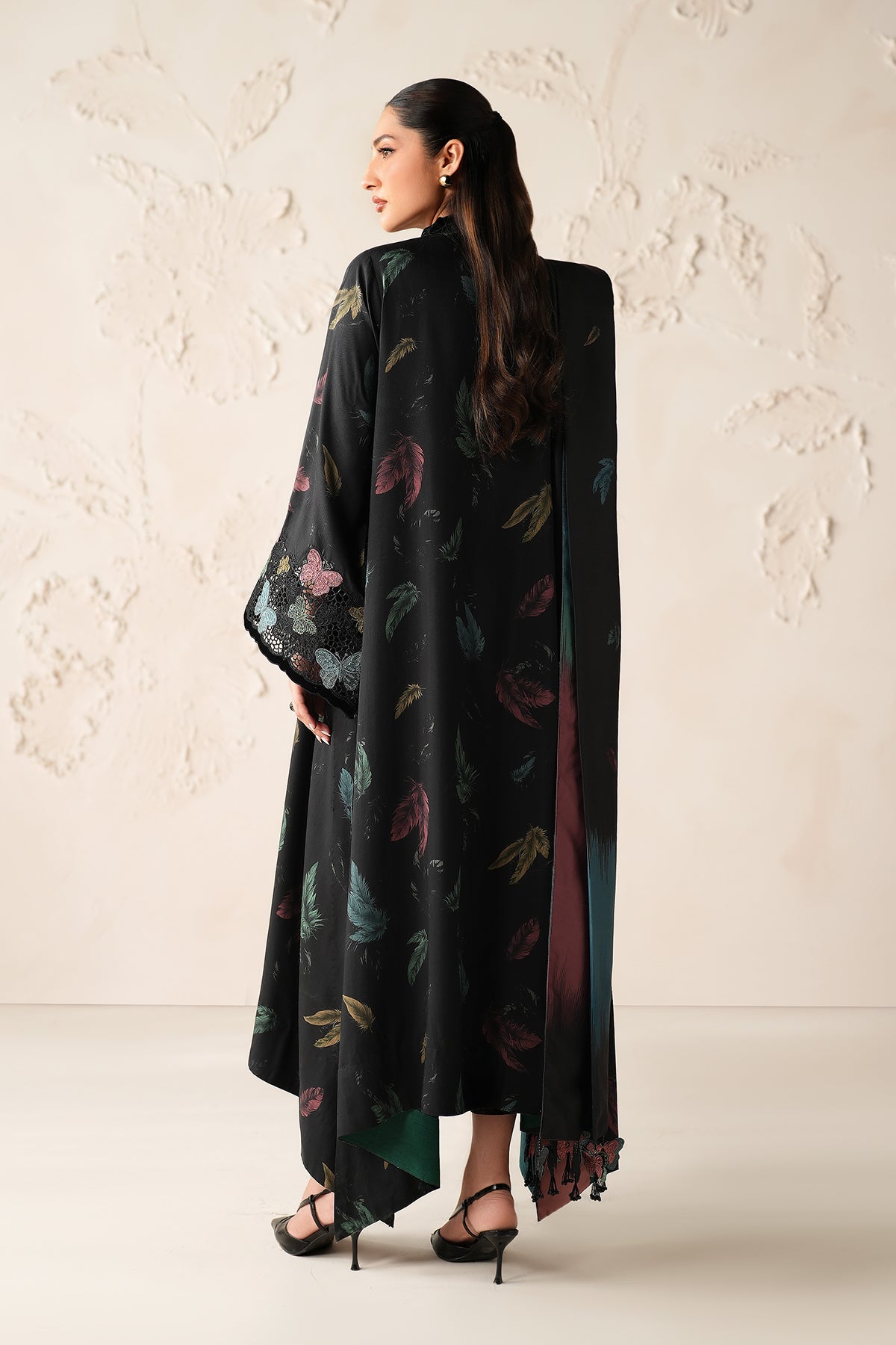 EMBROIDERED VISCOSE SILK SF-4308