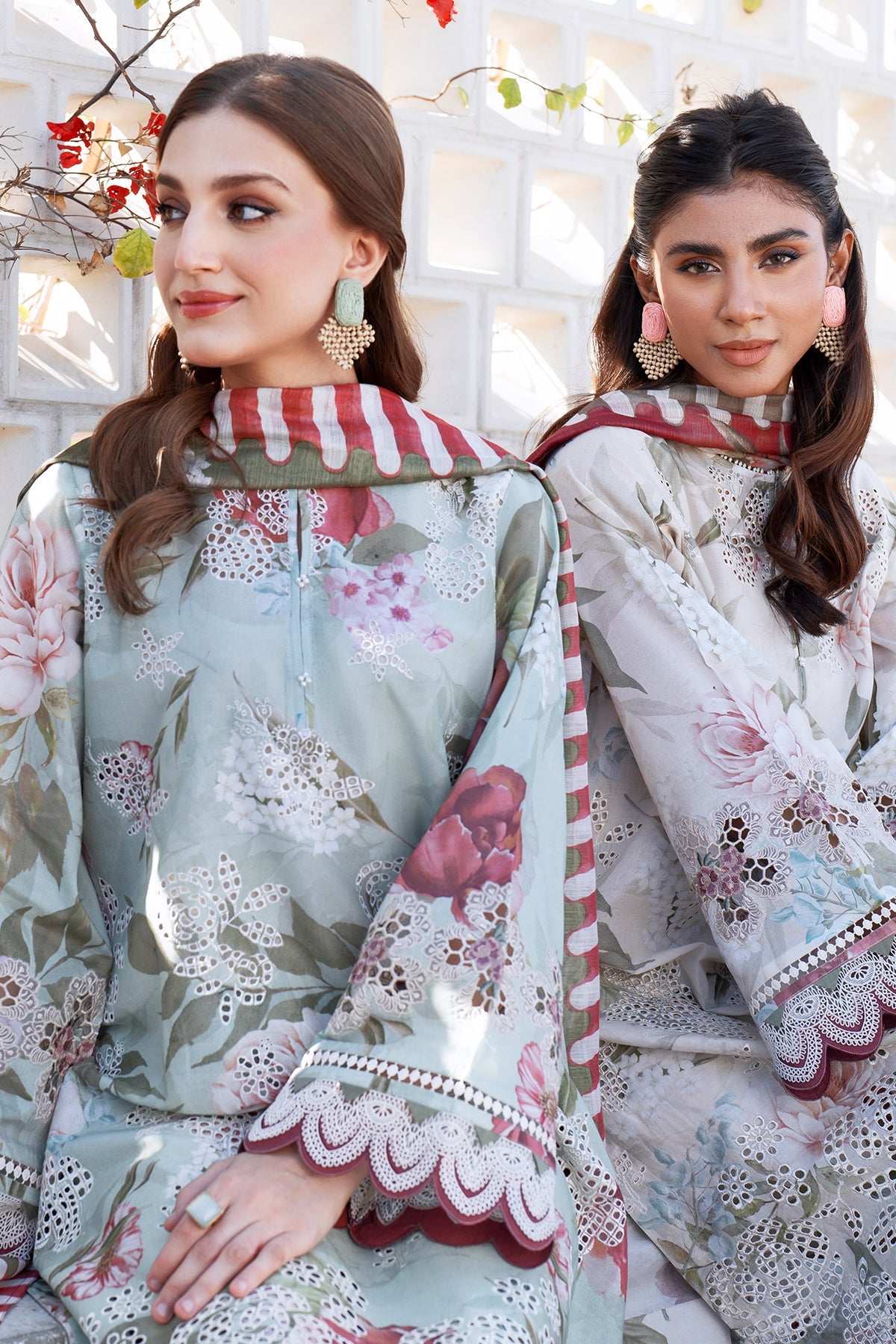 EMBROIDERED PRINTED LAWN SF-4070