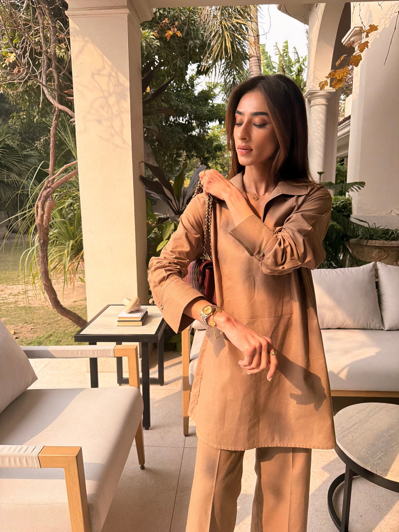 Taupe Linen Willow Set