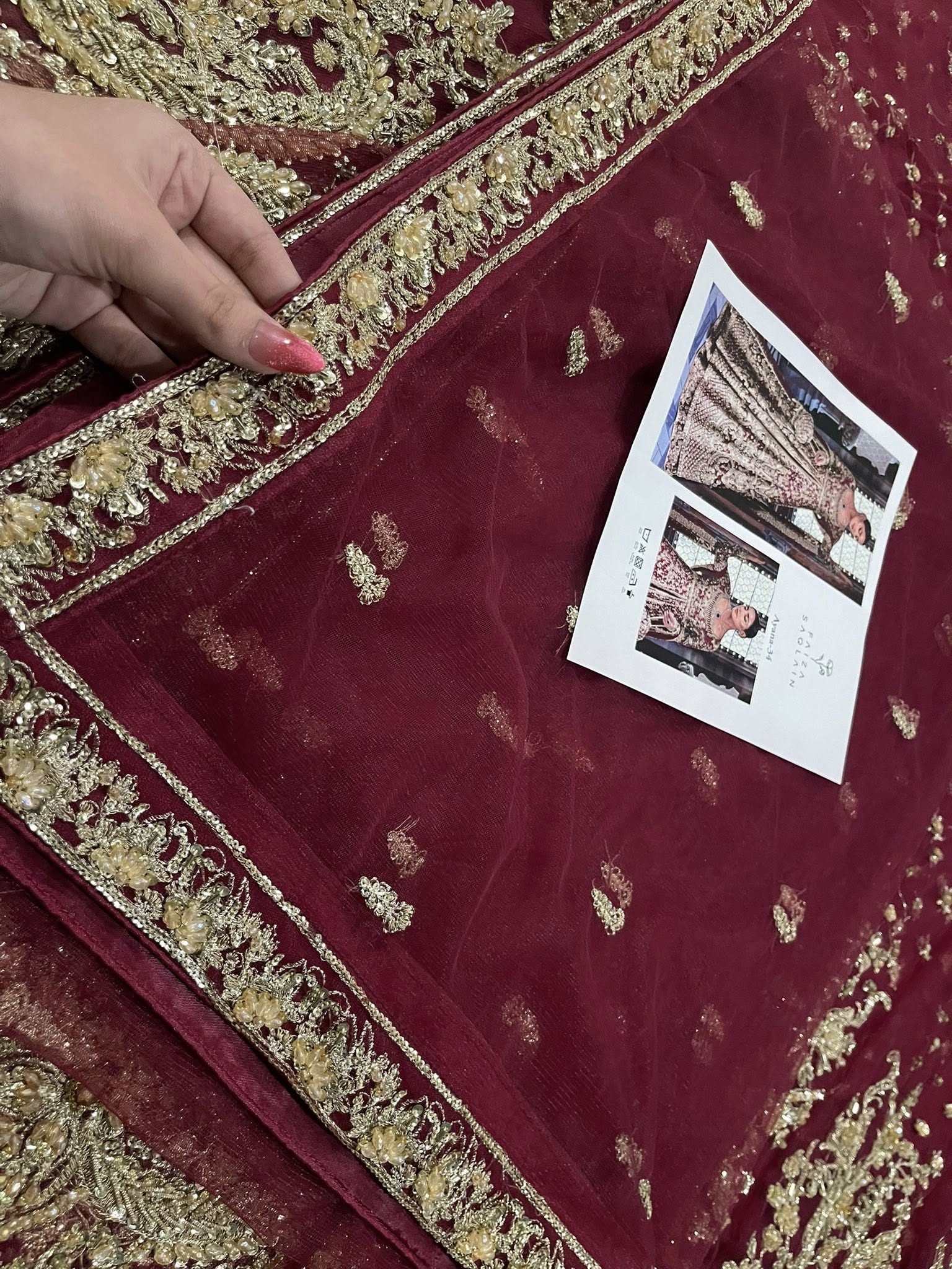 Faiza Saqlain – Ayana Style (Maroon)