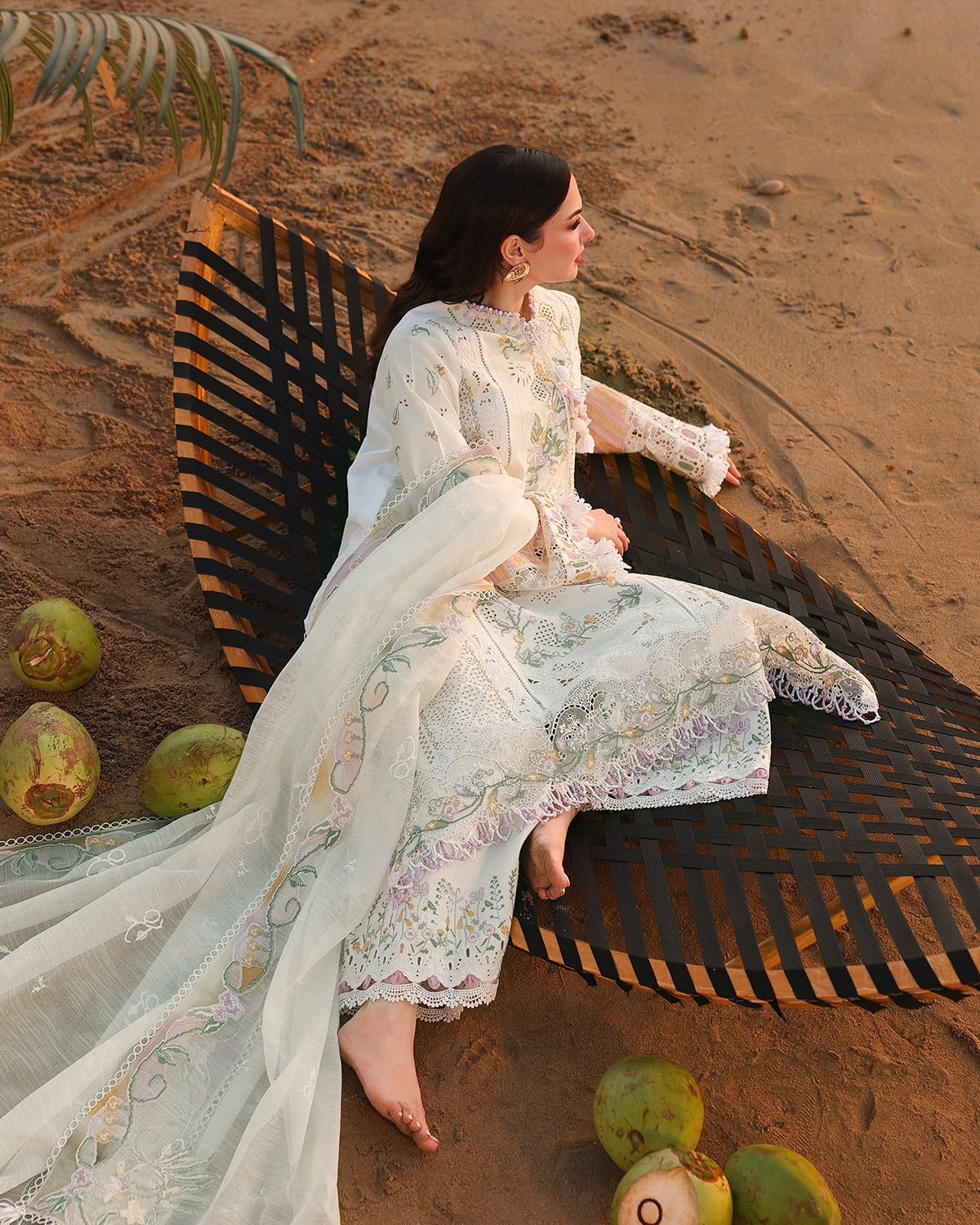Qalamkar Luxury Lawn Embroidered 3 Piece Unstitched SA-10 ILARA
