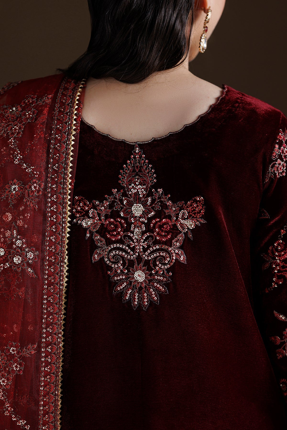 EMBROIDERED VELVET SF-4550