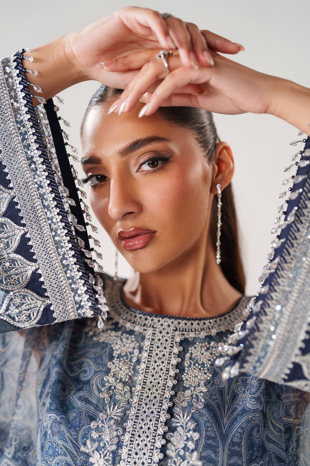 EMBROIDERED CHIFFON UF-4387