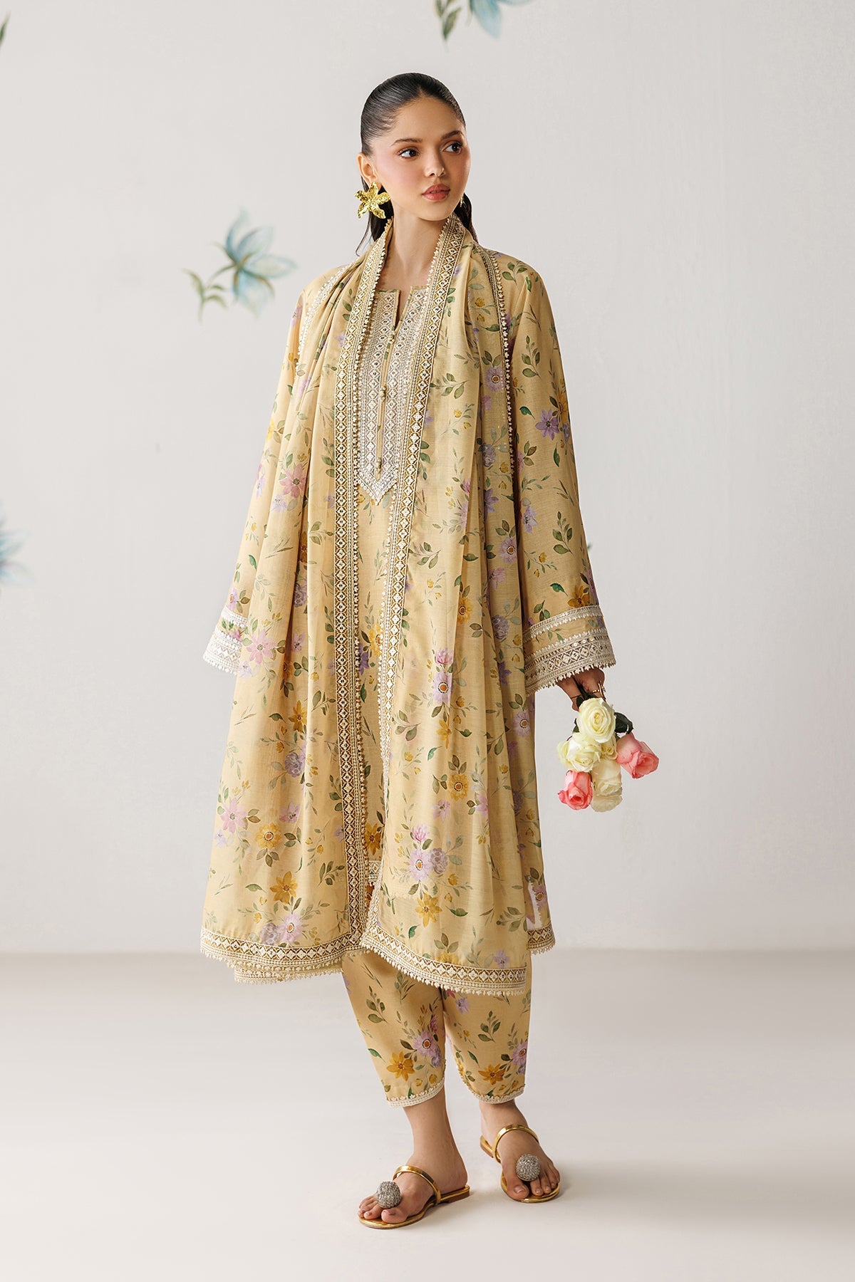 EMBROIDERED LAWN SF-4416