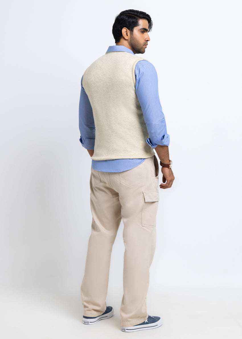 Swan-V-Neck Sando Sweater (655-14)