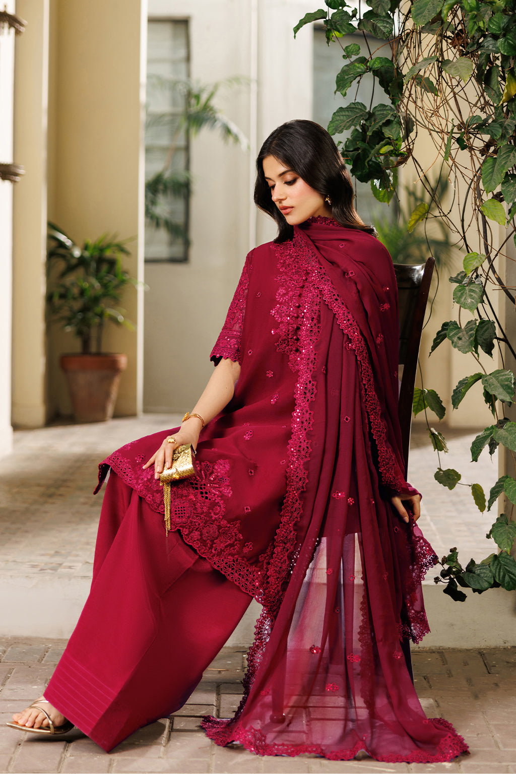 CC-97 Embroidered Chiffon - CC-97-EMBROIDERED-CHIFFON