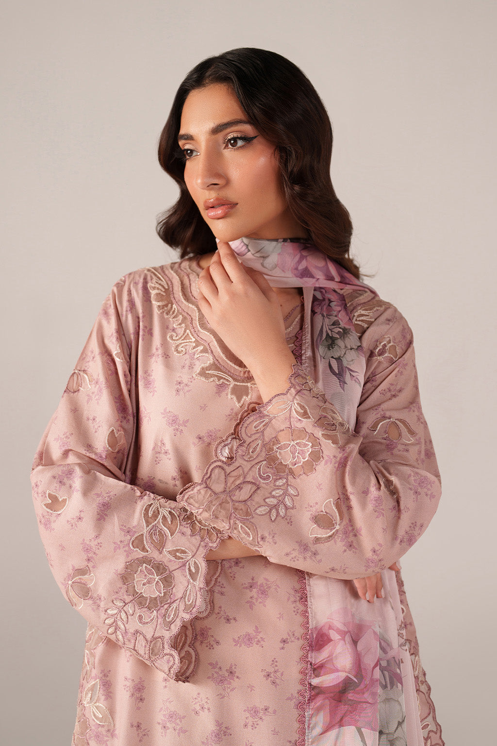 SS-05 Embroidered  Lawn