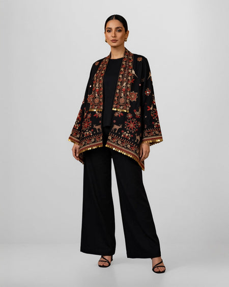 Black Velvet Deer Jacket