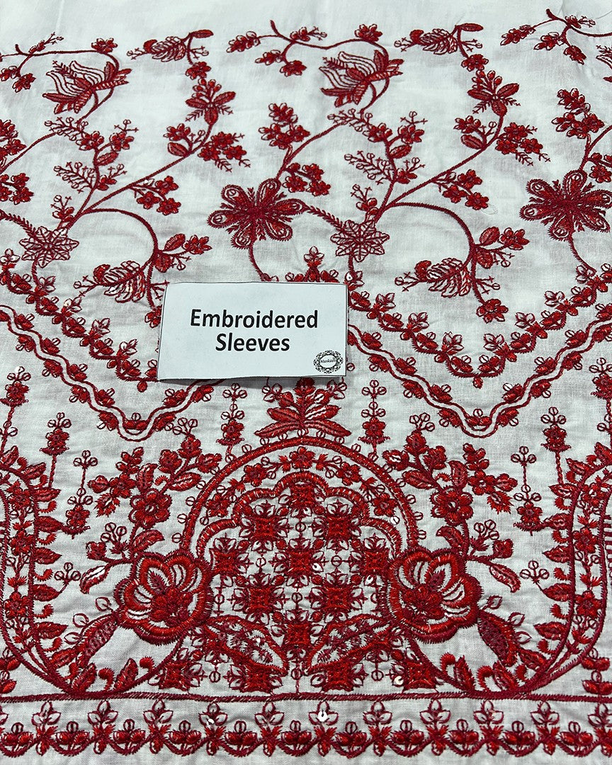 Faiza Saqlain – Jehona Style (White & Red)