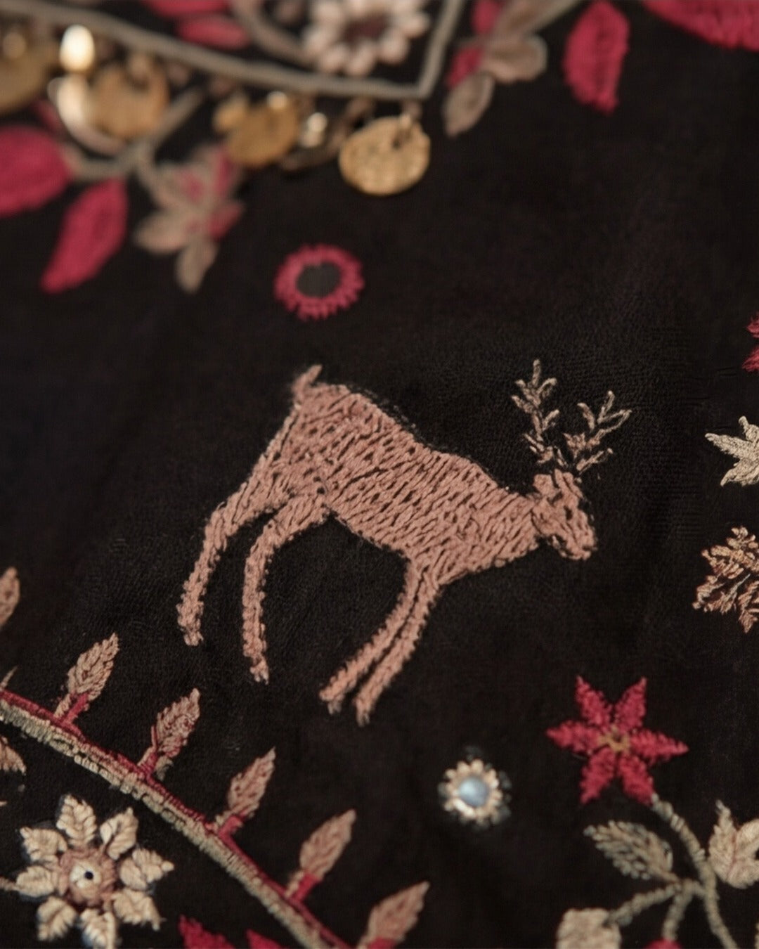 Black Velvet Deer Jacket