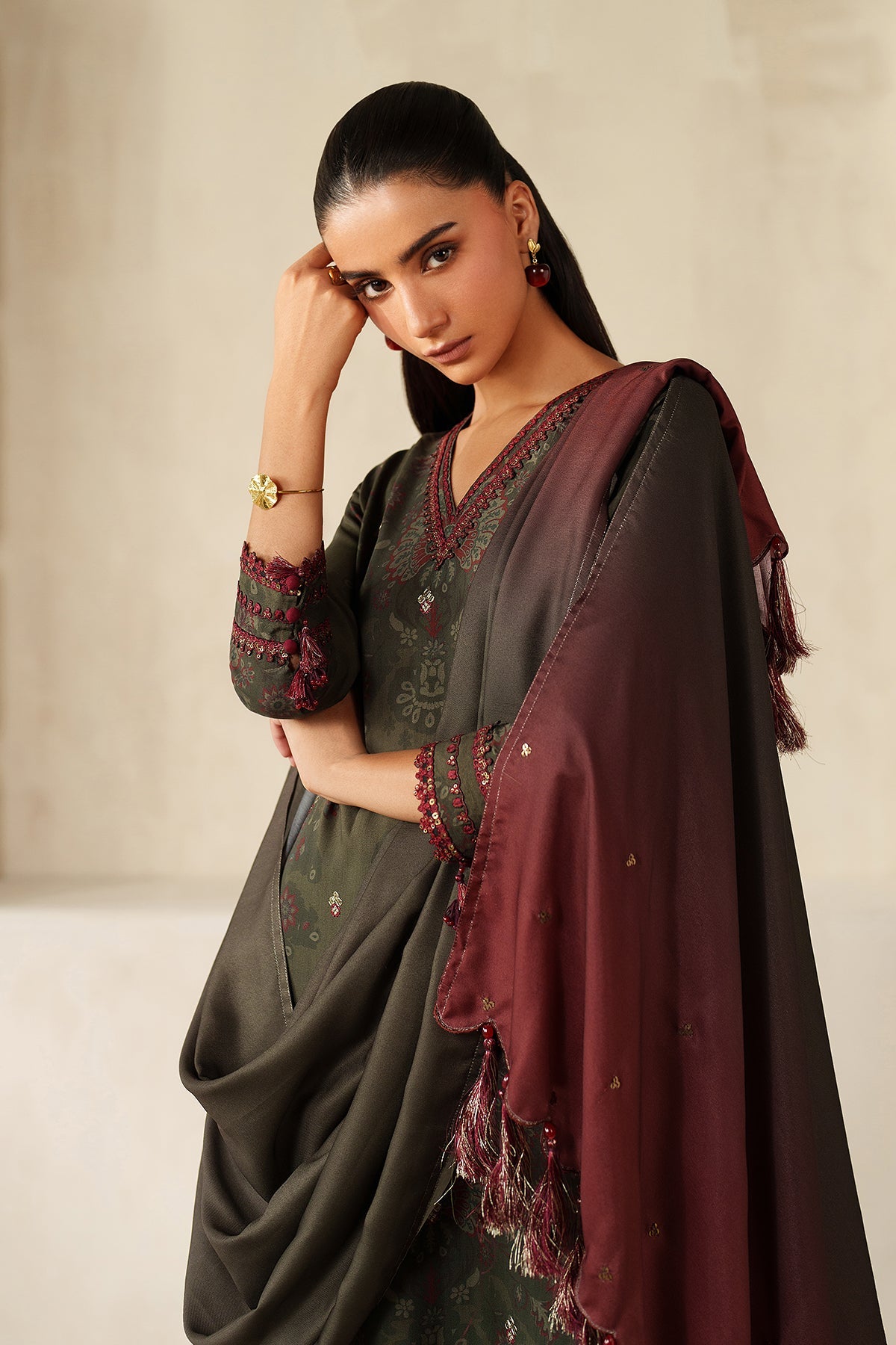 EMBROIDERED KHADDAR SF-4330