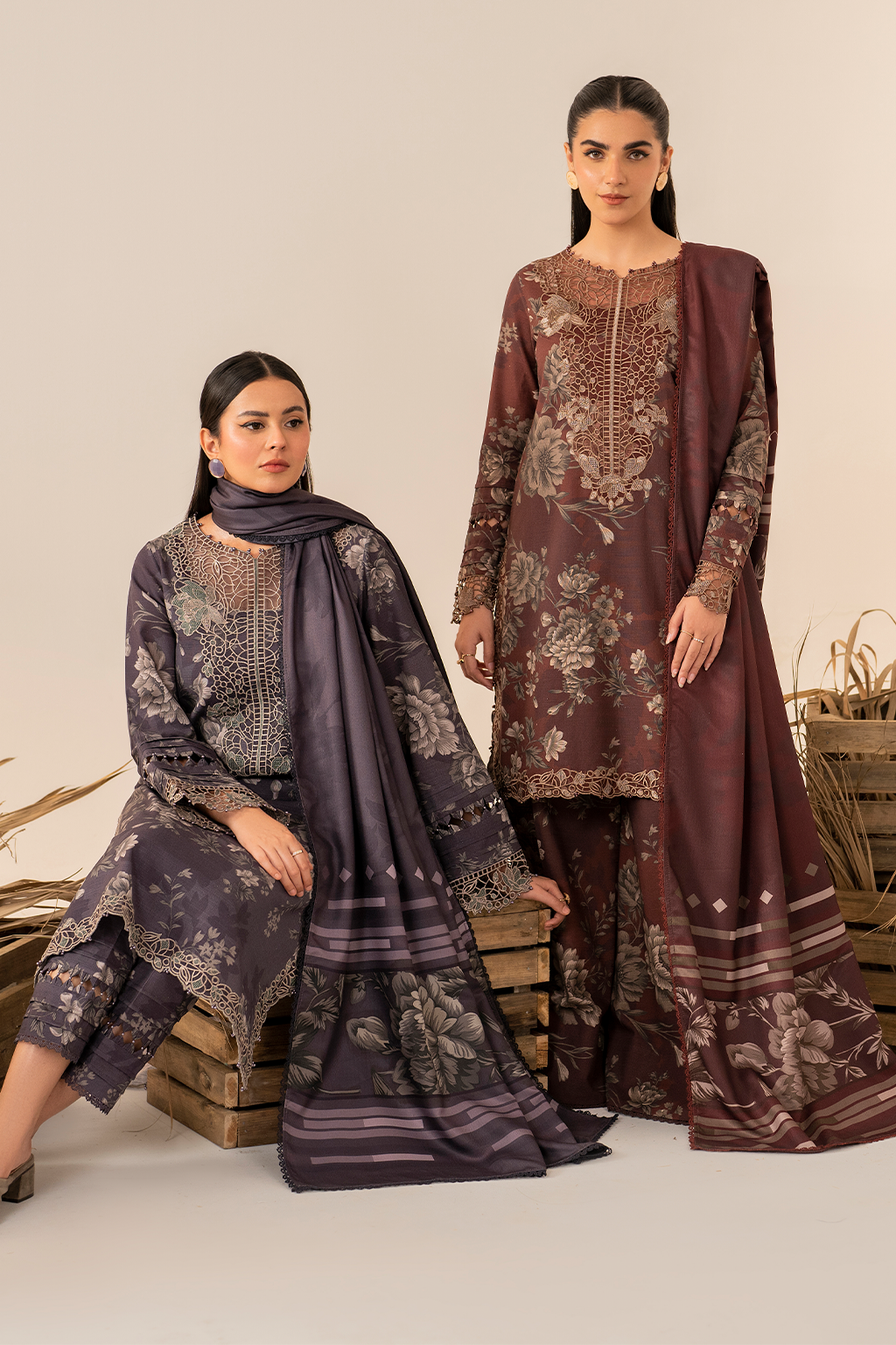 UE-349 Printed Khaddar