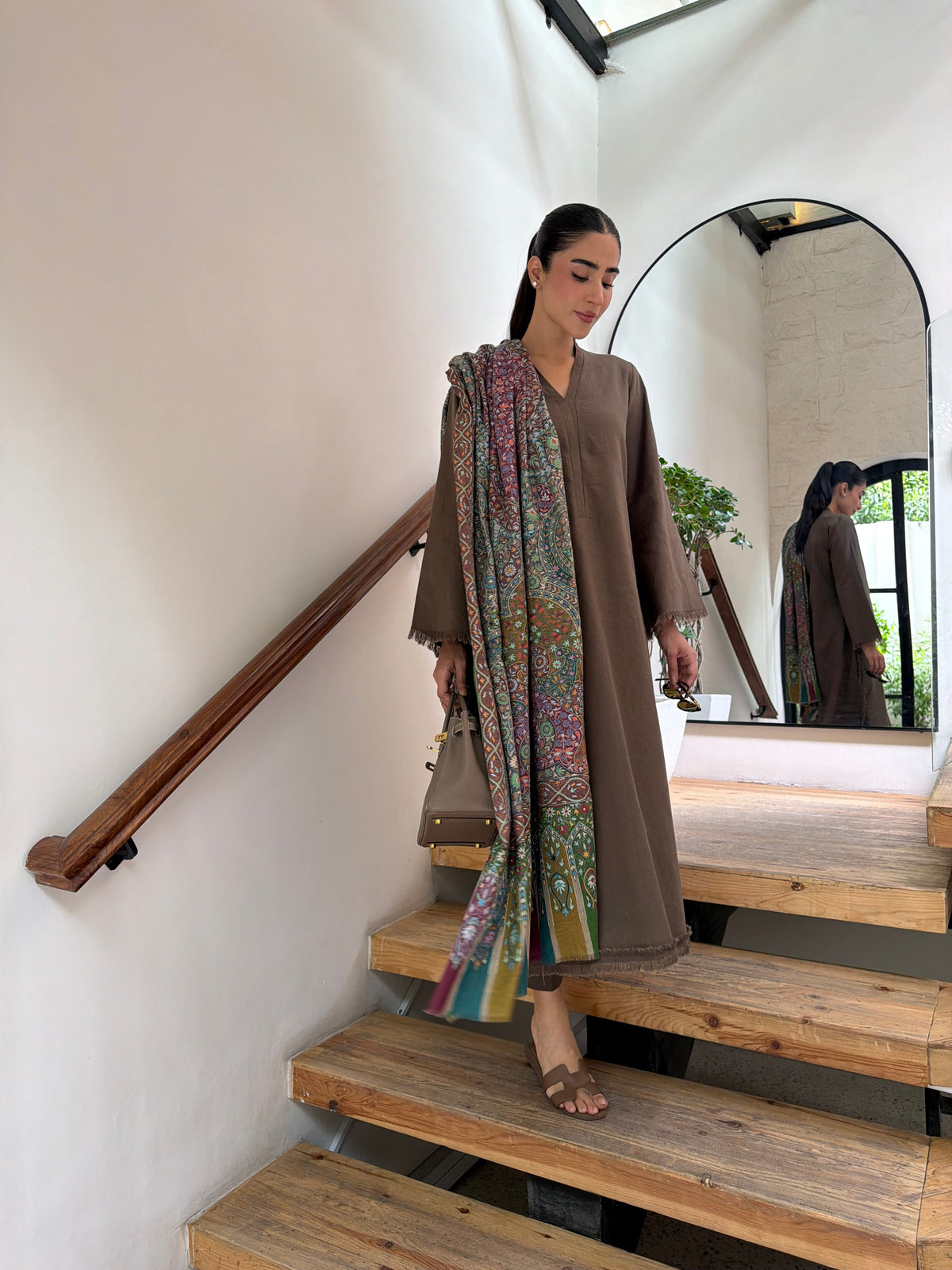 Silver Mink Dhaaga Set