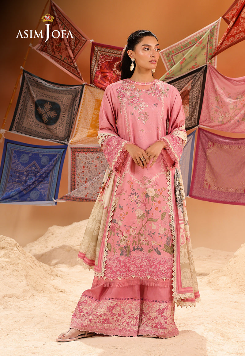 AJUBUD-17 Printed Embroidered Lawn Stitched 2 PCS