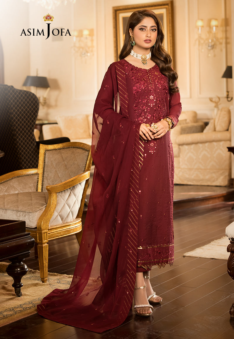 AJJMD-15 EMBROIDERED STITCHED 3 PCS