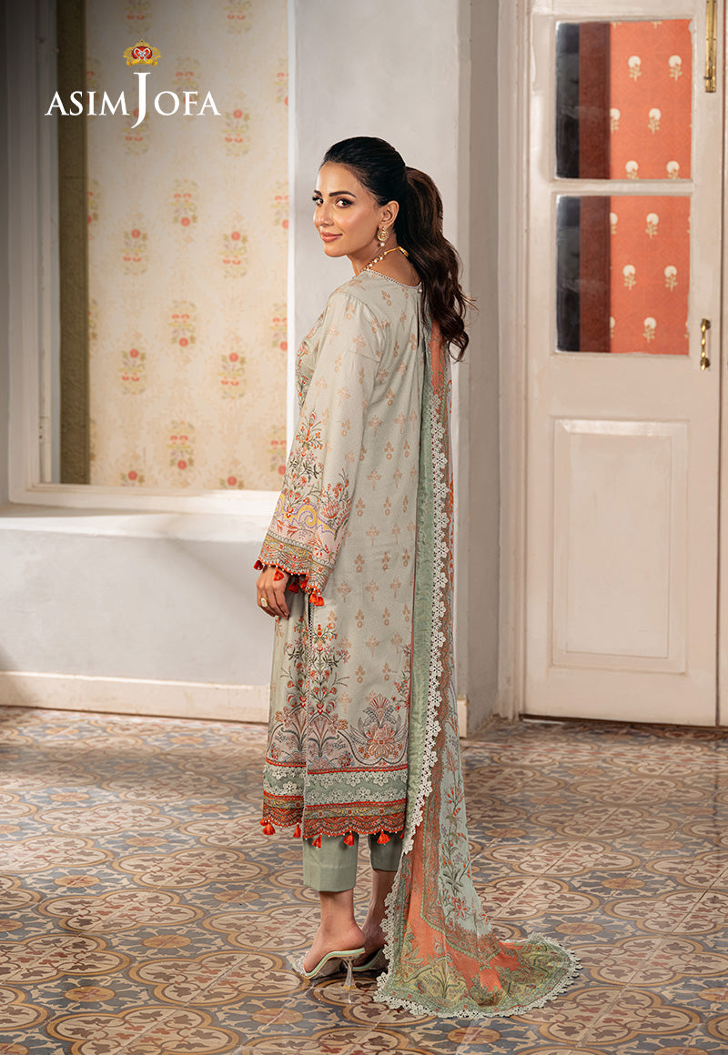 Ajso-113 Unstitched 2 Pcs Shirt Dupatta