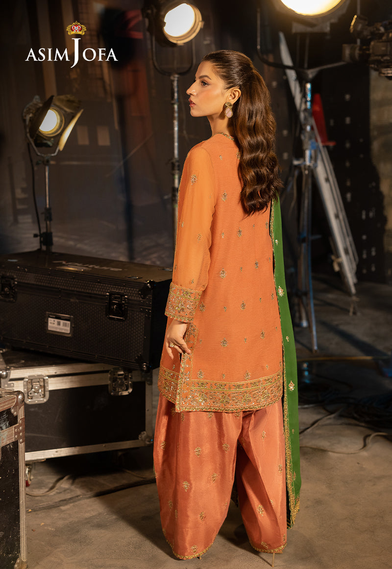 AJLF-03 EMBROIDERED CHIFFON 3 PCS