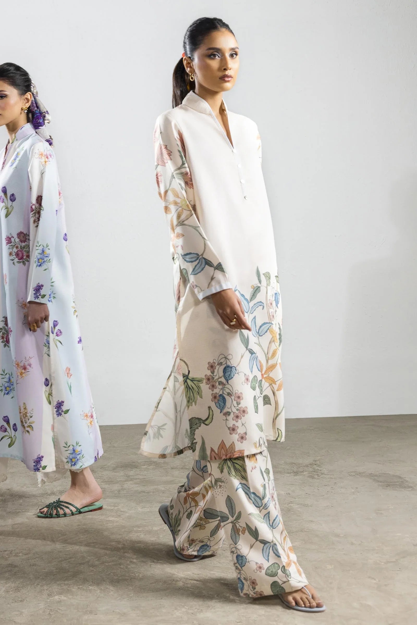 3 PC Embroidered Printed Suit