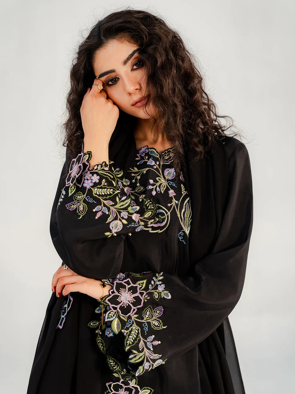 NOIR VINE - 3pcs Rawsilk Silk Ensemble