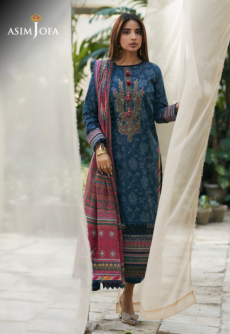 AJS-20 EMBROIDERED LAWN 2 PCS