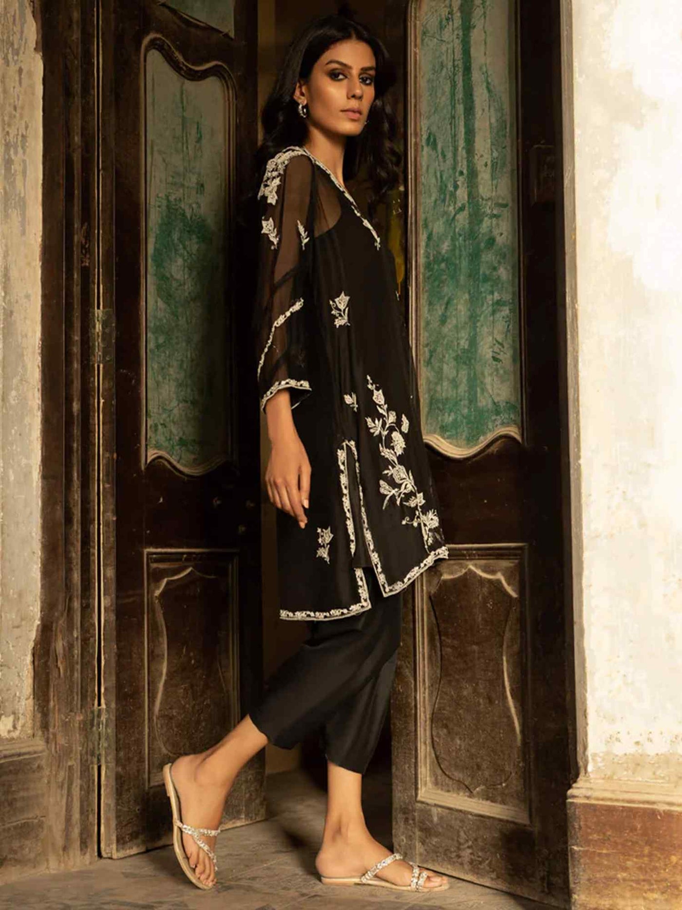 Alisha Kurti W Skinny Shalwar