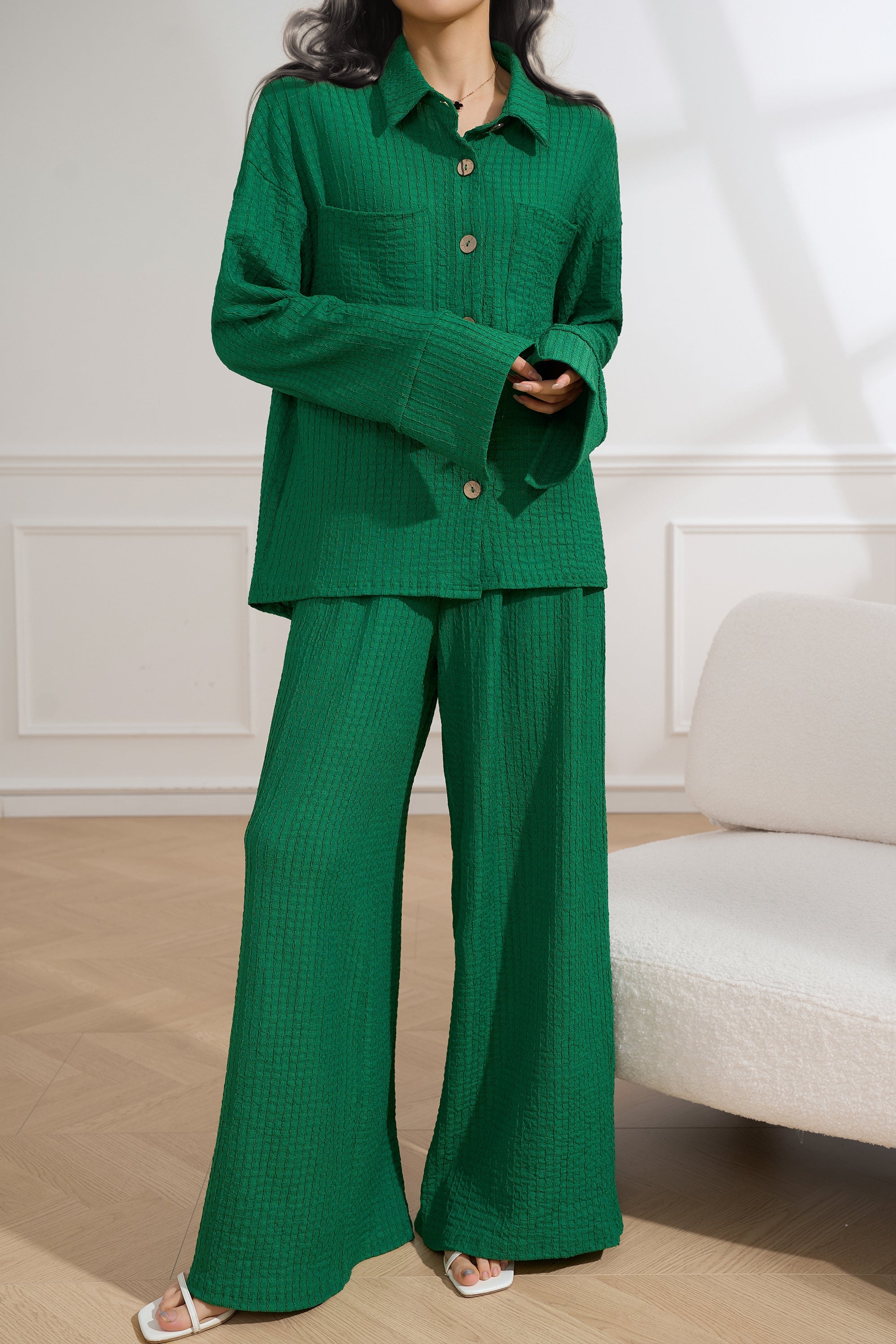 Ravello Emerald Two Piece Suit  Dark