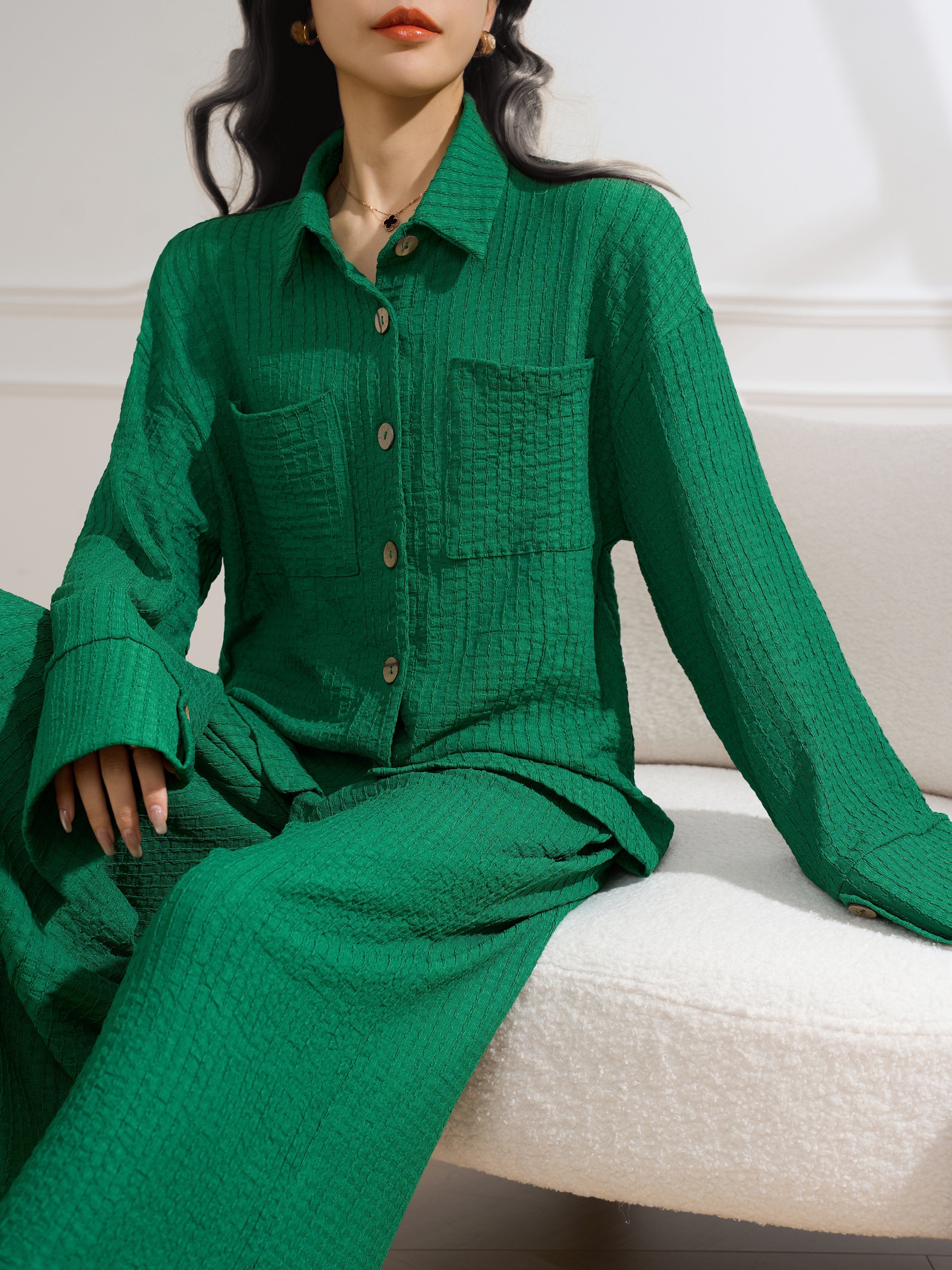 Ravello Emerald Two Piece Suit  Dark