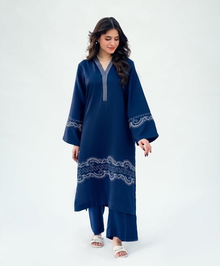 Blue Hour | 2 pc Stitched