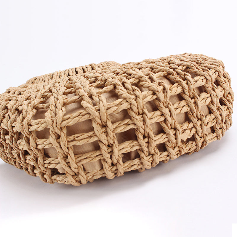 Samui Raffia Bag with Handles & Detachable Chain