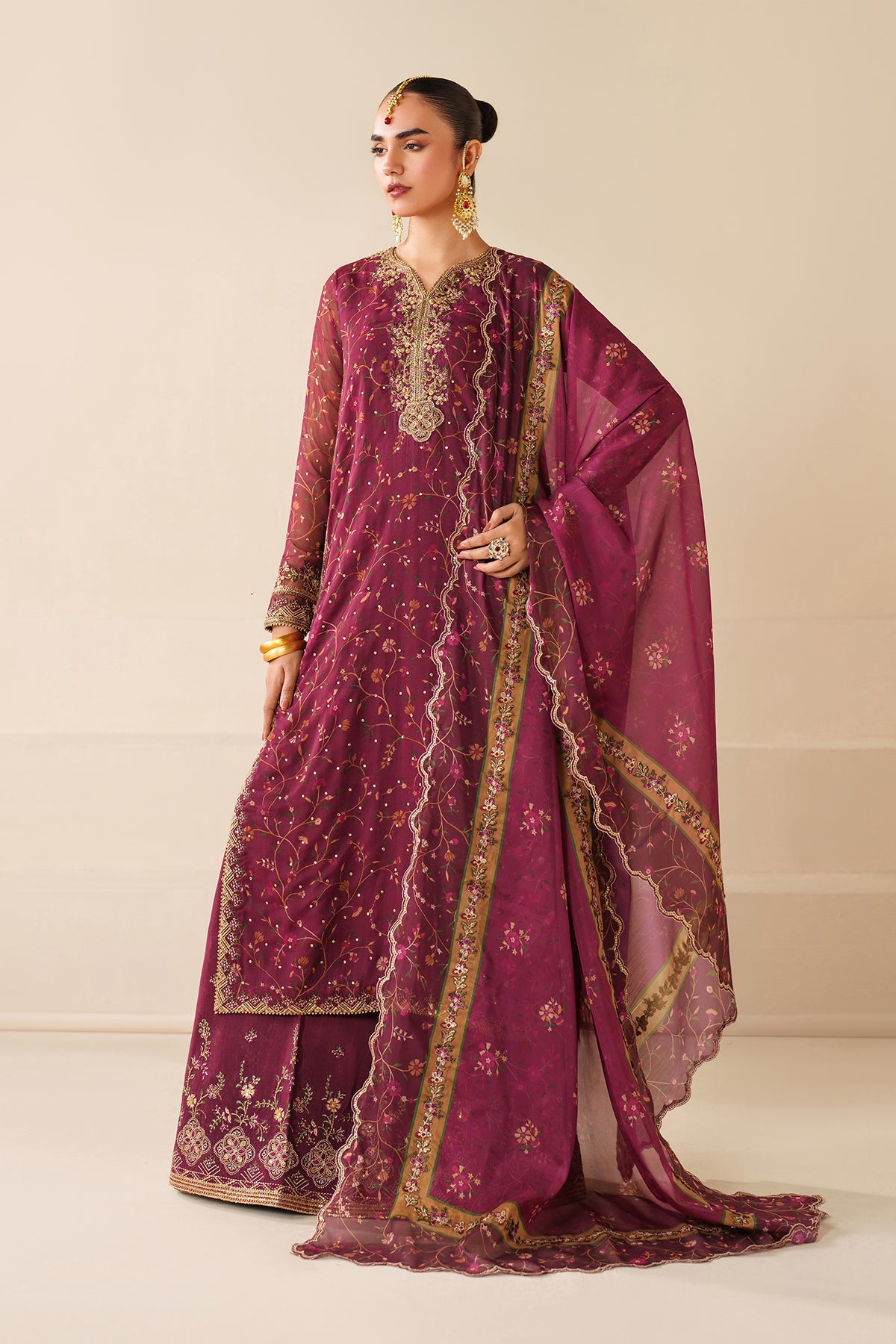 EMBROIDERED CHIFFON SF-4277
