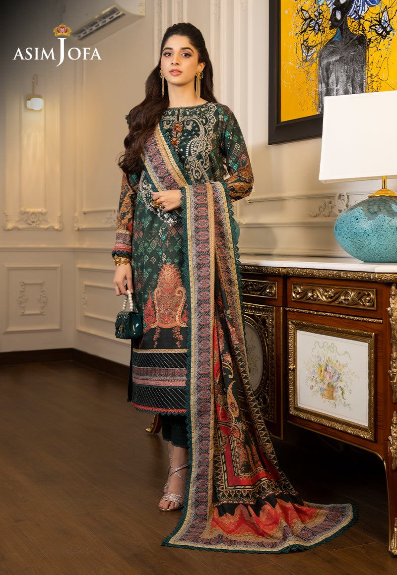 AJS-11 EMBROIDERED LAWN 2 PCS