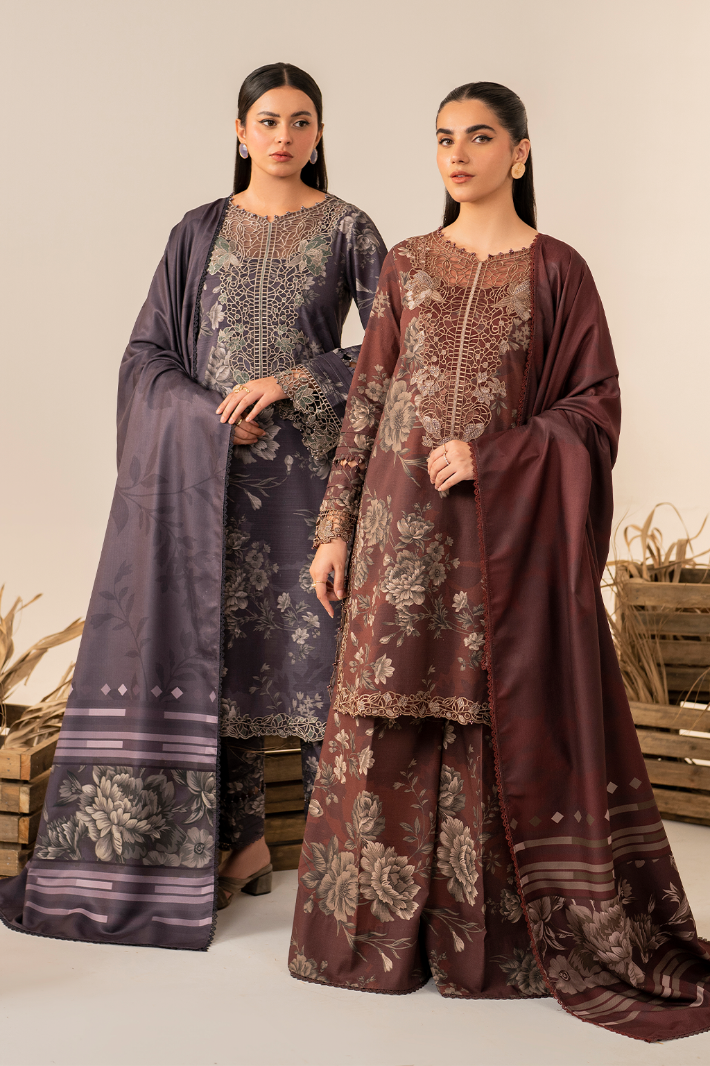 UE-349 Printed Khaddar