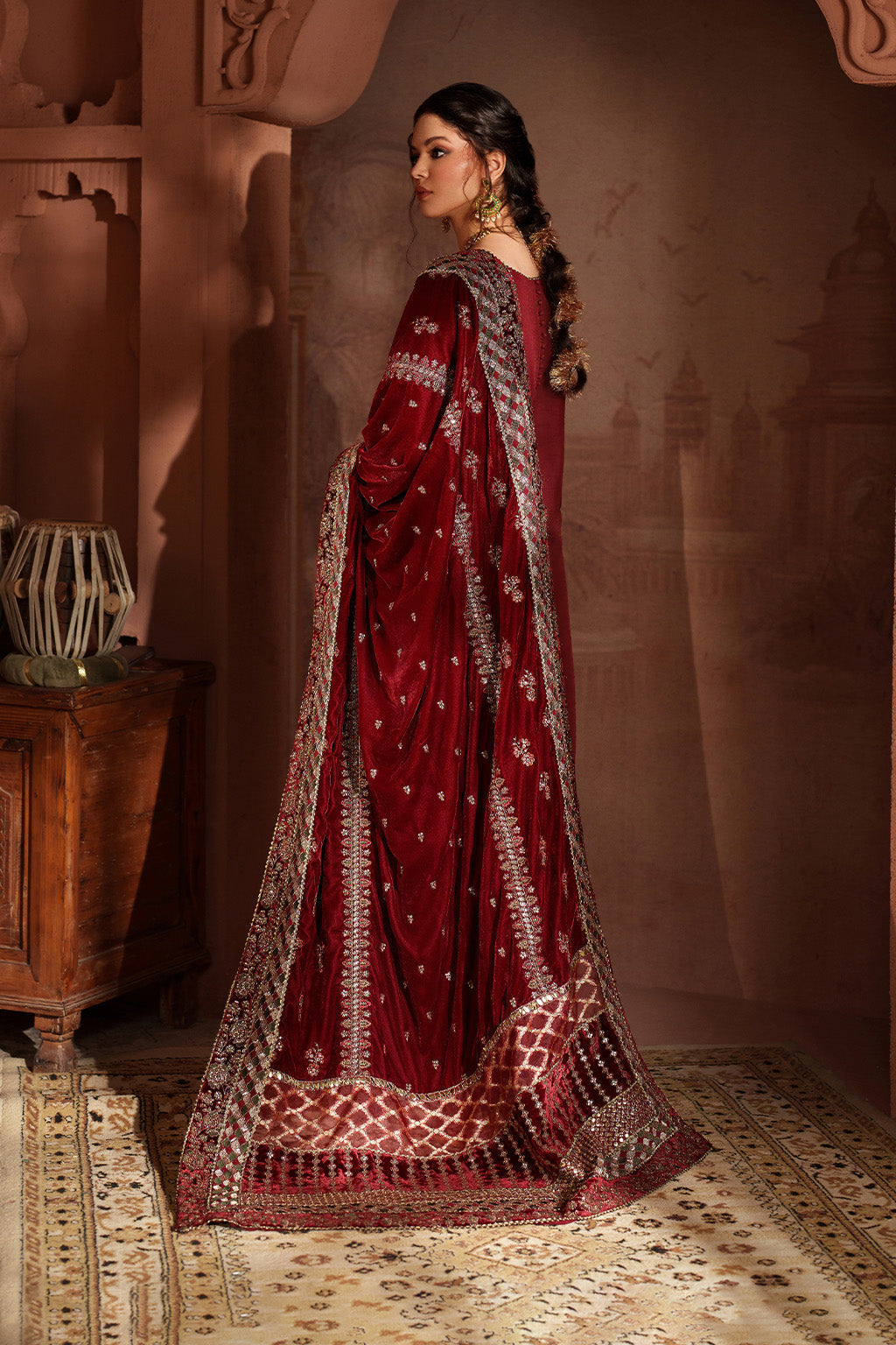 IV-56 Embroidered Velvet