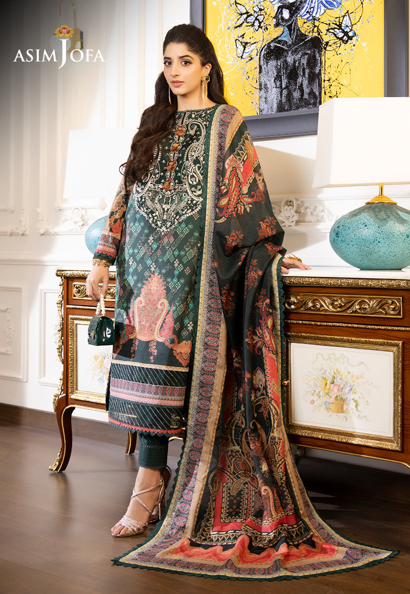 AJS-11 EMBROIDERED LAWN 2 PCS