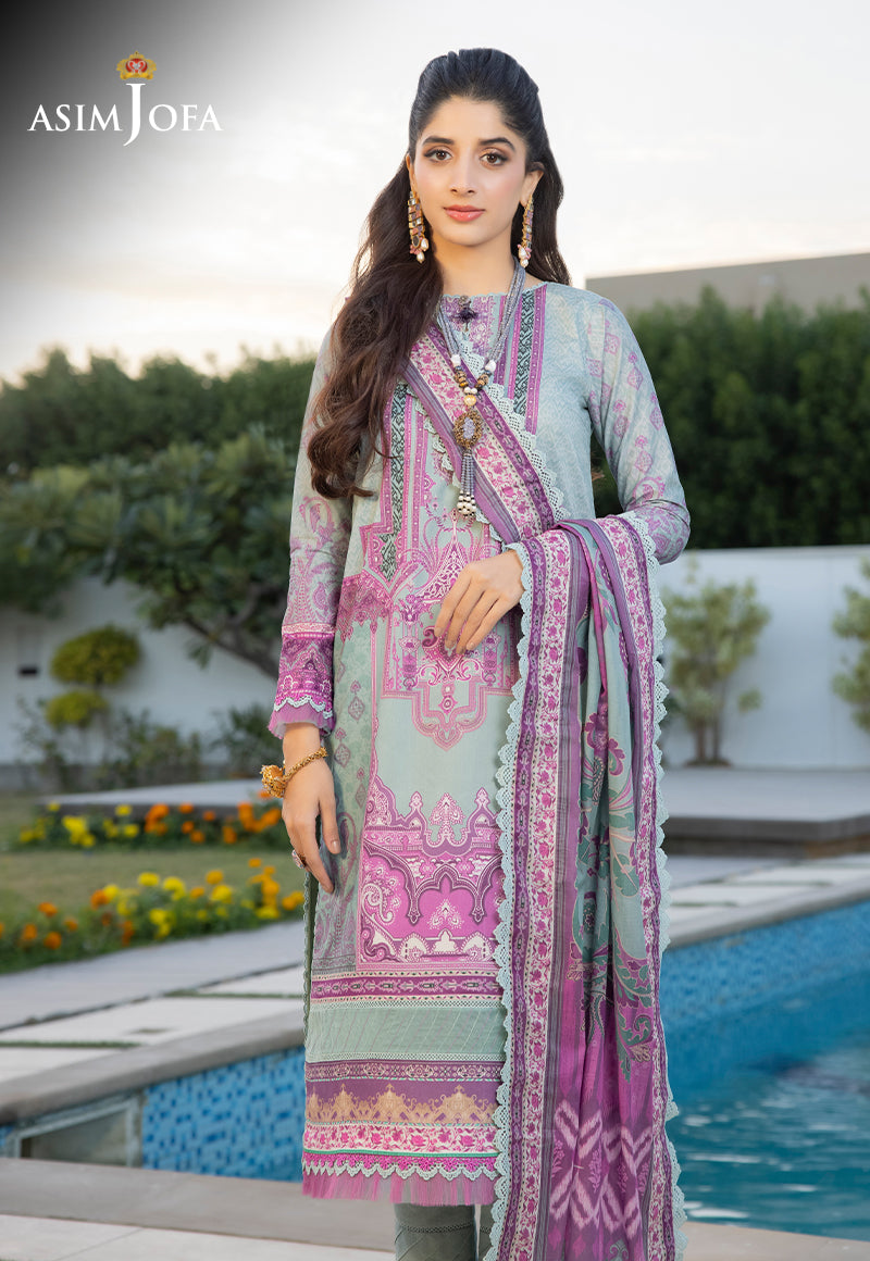 AJS-06 PRINTED LAWN 3 PCS