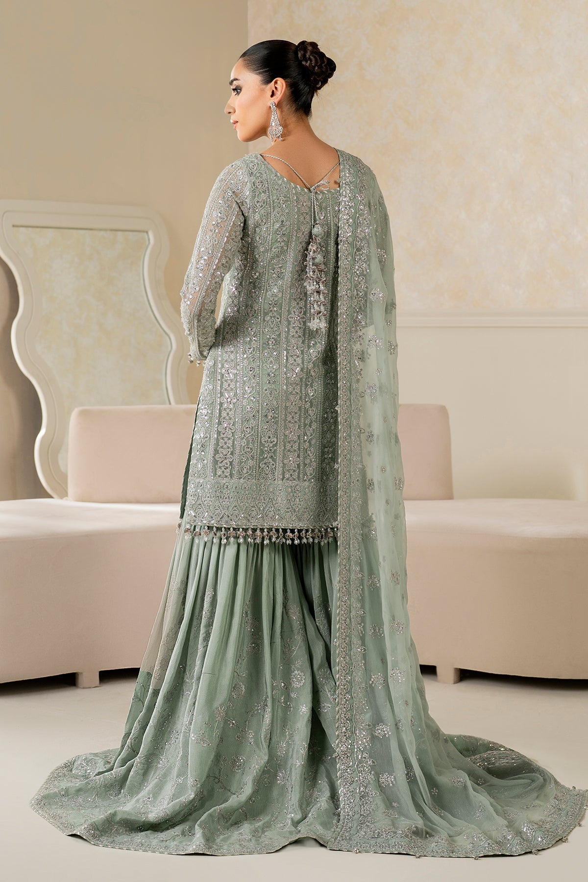 EMBROIDERED CHIFFON UF-4160