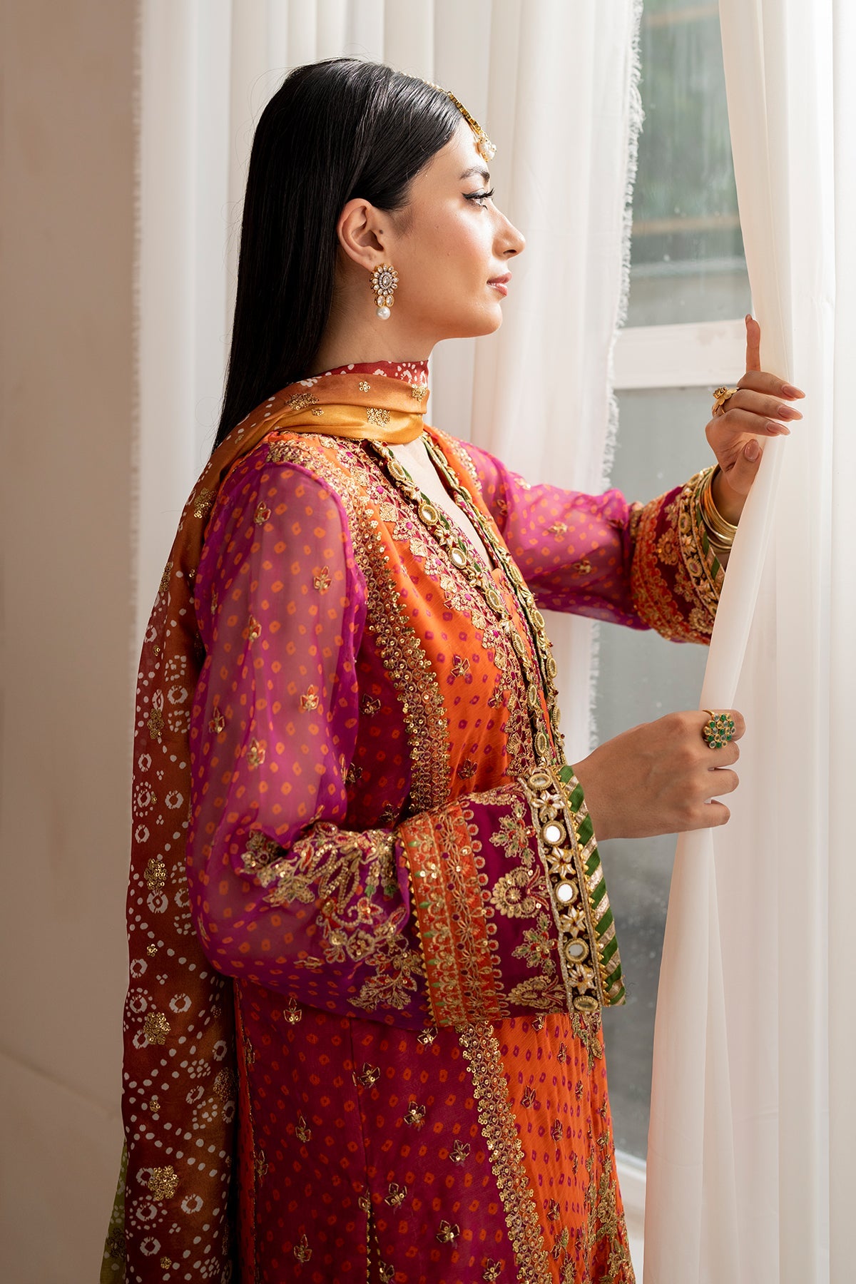 EMBROIDERED CHIFFON UF-706