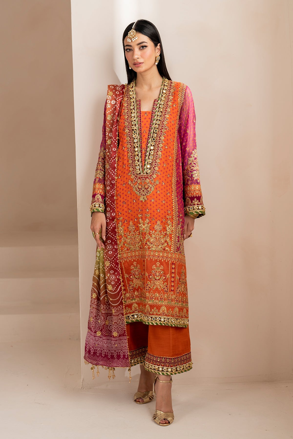 EMBROIDERED CHIFFON UF-706