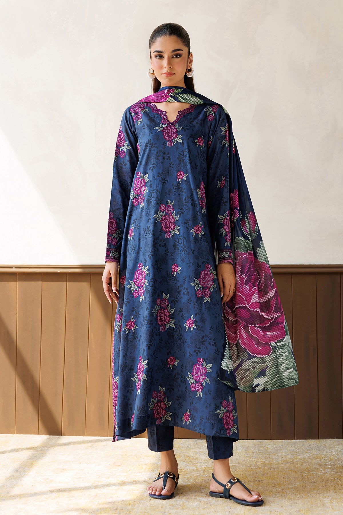 EMBROIDERED LAWN SF-4497