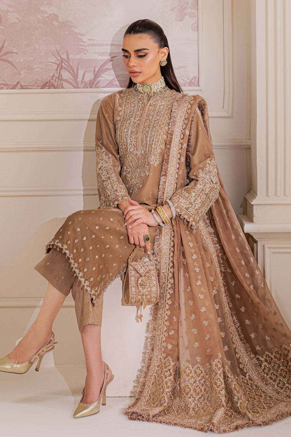 EMBROIDERED VELVET SF-754